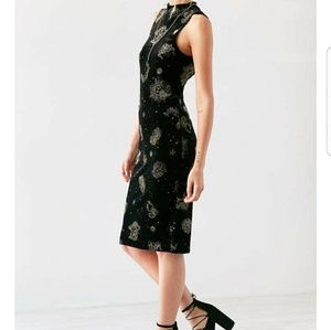 Zodiac Black Velvet Dress